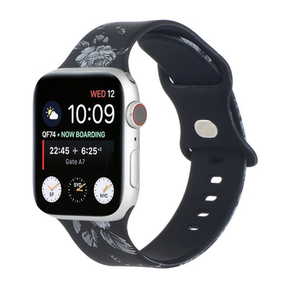 Bracelet de montre de remplacement imprimé à 8 boucles pour la série Apple Watch, 7 45mm / 6 & SE & 5 & 4 44mm / 3 & 2 & 1 42mm, 7 41mm / 6 & SE & 5 & 4 40mm / 3 & 2 & 1 38mm