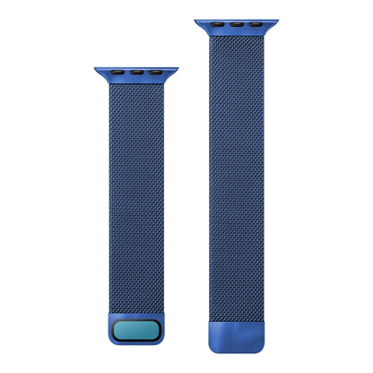 Bracelet de montre de remplacement à élasticité magnétique milanaise à double section pour la série Apple Watch, 7 45mm / 6 & SE & 5 & 4 44mm / 3 & 2 & 1 42mm, 7 41mm / 6 & SE & 5 & 4 40mm / 3 & 2 & 1 38mm
