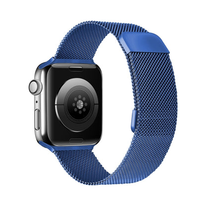 Bracelet de montre de remplacement à élasticité magnétique milanaise à double section pour la série Apple Watch, 7 45mm / 6 & SE & 5 & 4 44mm / 3 & 2 & 1 42mm, 7 41mm / 6 & SE & 5 & 4 40mm / 3 & 2 & 1 38mm