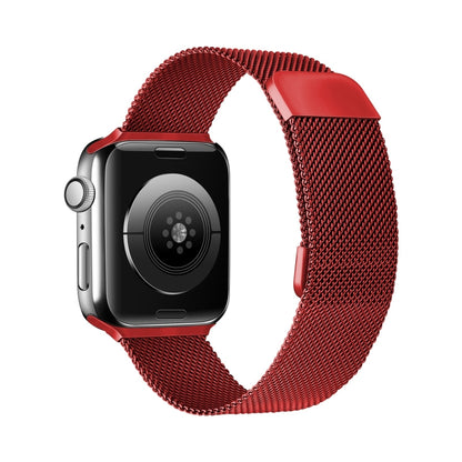 Bracelet de montre de remplacement à élasticité magnétique milanaise à double section pour la série Apple Watch, 7 45mm / 6 & SE & 5 & 4 44mm / 3 & 2 & 1 42mm, 7 41mm / 6 & SE & 5 & 4 40mm / 3 & 2 & 1 38mm