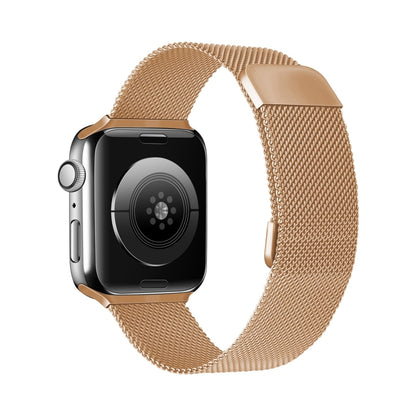 Bracelet de montre de remplacement à élasticité magnétique milanaise à double section pour la série Apple Watch, 7 45mm / 6 & SE & 5 & 4 44mm / 3 & 2 & 1 42mm, 7 41mm / 6 & SE & 5 & 4 40mm / 3 & 2 & 1 38mm