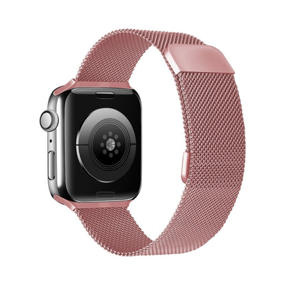 Bracelet de montre de remplacement à élasticité magnétique milanaise à double section pour la série Apple Watch, 7 45mm / 6 & SE & 5 & 4 44mm / 3 & 2 & 1 42mm, 7 41mm / 6 & SE & 5 & 4 40mm / 3 & 2 & 1 38mm