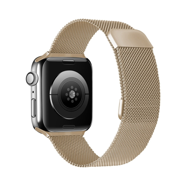 Bracelet de montre de remplacement à élasticité magnétique milanaise à double section pour la série Apple Watch, 7 45mm / 6 & SE & 5 & 4 44mm / 3 & 2 & 1 42mm, 7 41mm / 6 & SE & 5 & 4 40mm / 3 & 2 & 1 38mm