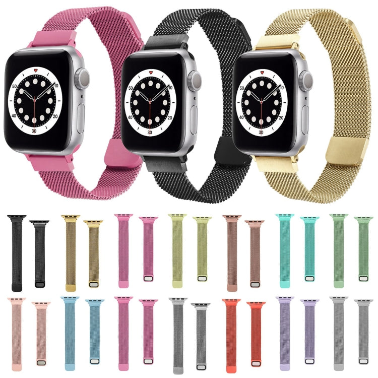 Bracelet de montre de rechange Milan à double section de petite taille pour la série Apple Watch, 7 45mm / 6 & SE & 5 & 4 44mm / 3 & 2 & 1 42mm, 7 41mm / 6 & SE & 5 & 4 40mm / 3 & 2 & 1 38mm
