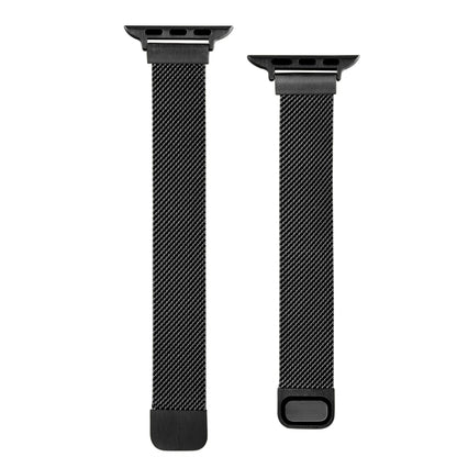 Bracelet de montre de rechange Milan à double section de petite taille pour la série Apple Watch, 7 45mm / 6 & SE & 5 & 4 44mm / 3 & 2 & 1 42mm, 7 41mm / 6 & SE & 5 & 4 40mm / 3 & 2 & 1 38mm