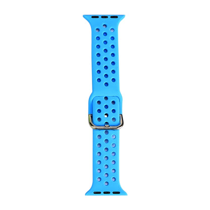 Bracelet de rechange en silicone pour Apple Watch Series, 7 45mm / 6 & SE & 5 & 4 44mm / 3 & 2 & 1 42mm, 7 41mm / 6 & SE & 5 & 4 40mm / 3 & 2 & 1 38mm