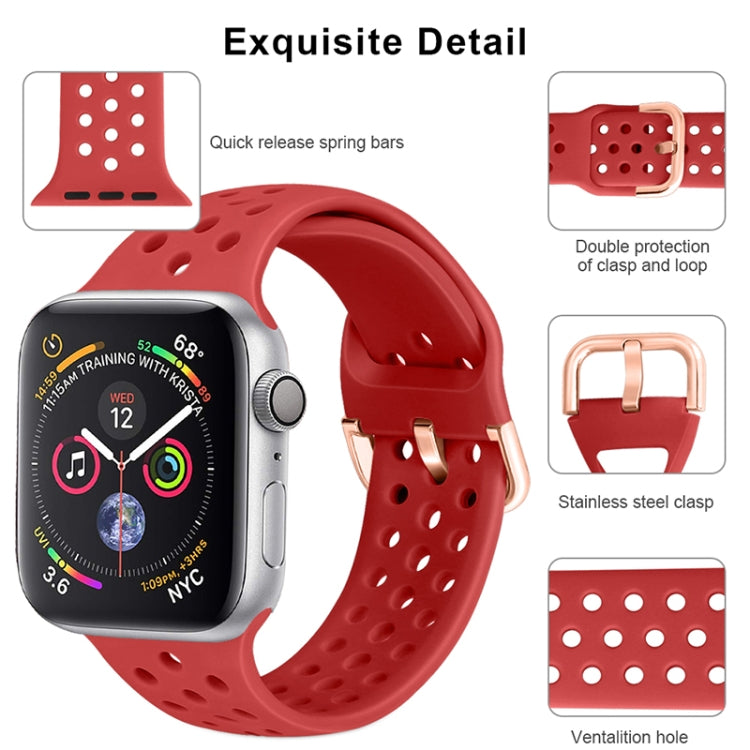 Bracelet de rechange en silicone pour Apple Watch Series, 7 45mm / 6 & SE & 5 & 4 44mm / 3 & 2 & 1 42mm, 7 41mm / 6 & SE & 5 & 4 40mm / 3 & 2 & 1 38mm