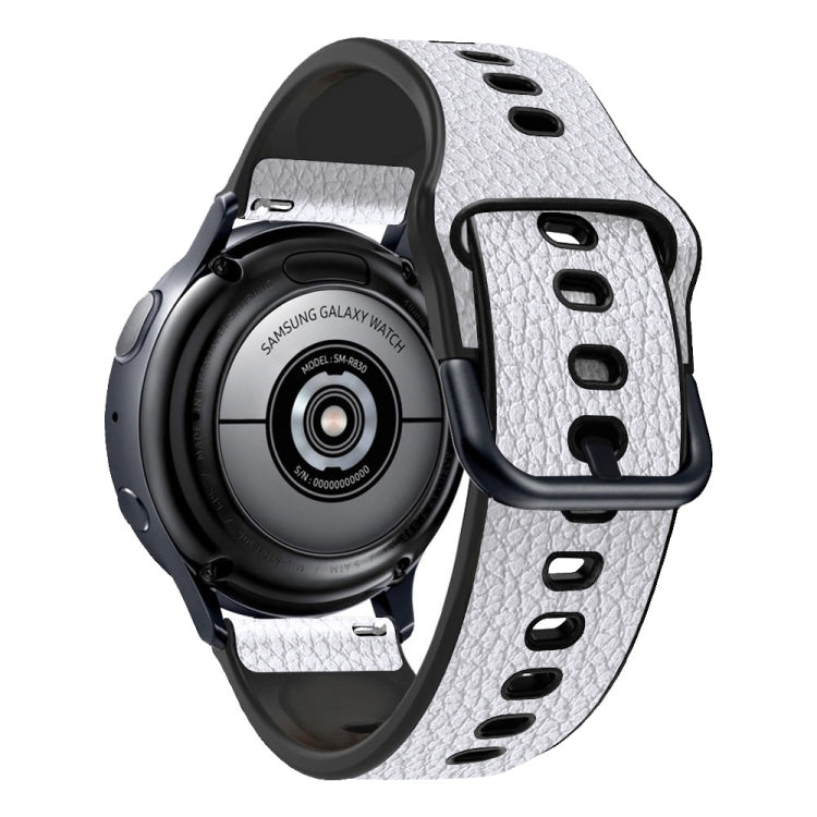 Bracelet de montre en cuir de vachette à deux couches, 20mm, 22mm