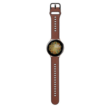 Bracelet de montre en cuir de vachette à deux couches, 20mm, 22mm