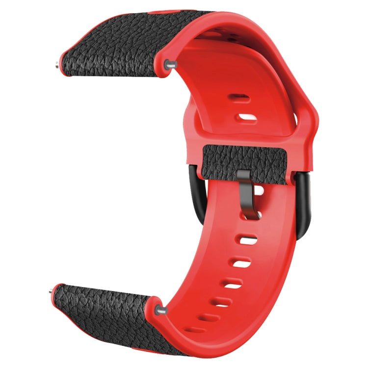 Bracelet de montre en cuir de vachette à deux couches, 20mm, 22mm