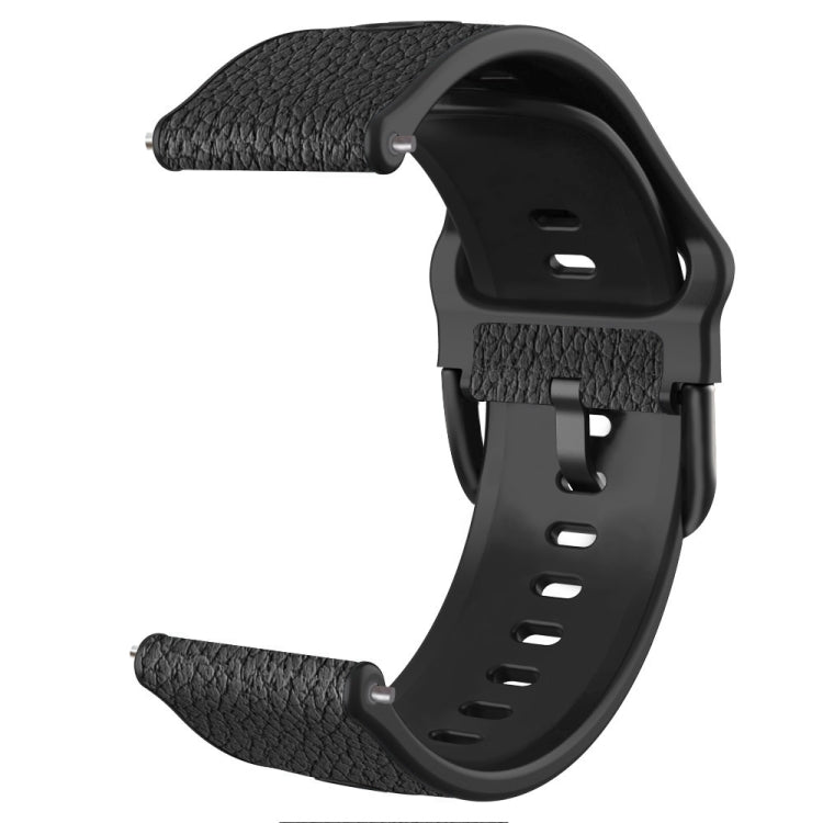 Bracelet de montre en cuir de vachette à deux couches, 20mm, 22mm