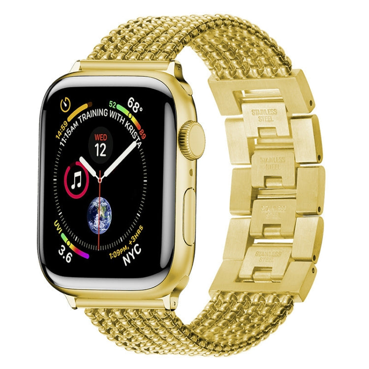 Bracelet de montre de remplacement en acier à six chaînes et trois perles pour la série Apple Watch, 7 41mm / 6 & SE & 5 & 4 40mm / 3 & 2 & 1 38mm, 7 45mm / 6 & SE & 5 & 4 44mm / 3 & 2 & 1 42mm