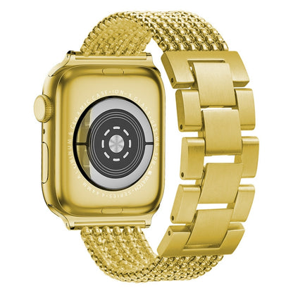 Bracelet de montre de remplacement en acier à six chaînes et trois perles pour la série Apple Watch, 7 41mm / 6 & SE & 5 & 4 40mm / 3 & 2 & 1 38mm, 7 45mm / 6 & SE & 5 & 4 44mm / 3 & 2 & 1 42mm