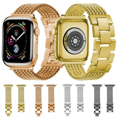 Bracelet de montre de remplacement en acier à six chaînes et trois perles pour la série Apple Watch, 7 41mm / 6 & SE & 5 & 4 40mm / 3 & 2 & 1 38mm, 7 45mm / 6 & SE & 5 & 4 44mm / 3 & 2 & 1 42mm