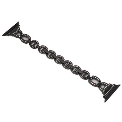 Bracelet de montre de remplacement en acier inoxydable diamant pour la série Apple Watch, 7 41mm / 6 & SE & 5 & 4 40mm / 3 & 2 & 1 38mm, 7 45mm / 6 & SE & 5 & 4 44mm / 3 & 2 & 1 42mm