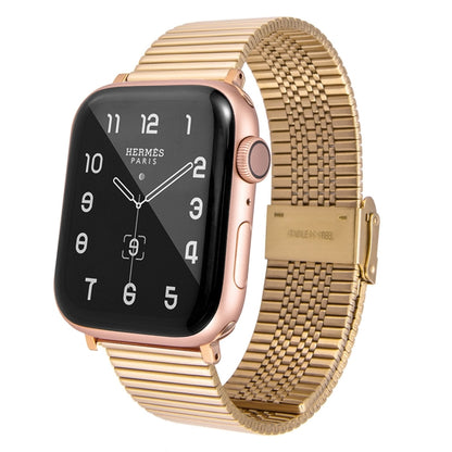 Bracelet de montre de remplacement en acier multi-bahts pour la série Apple Watch, 7 45mm / 6 & SE & 5 & 4 44mm / 3 & 2 & 1 42mm, 7 41mm / 6 & SE & 5 & 4 40mm / 3 & 2 & 1 38mm