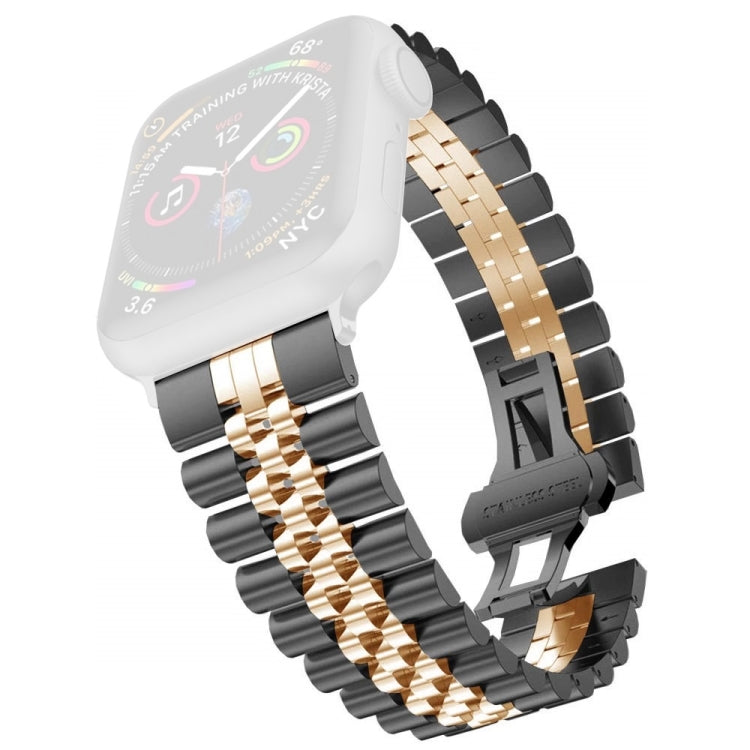 Largeur du bracelet de montre de rechange en acier inoxydable à cinq perles pour femmes: 20 mm pour la série Apple Watch, 7 45mm / 6 & SE & 5 & 4 44mm / 3 & 2 & 1 42mm, 7 41mm / 6 & SE & 5 & 4 40mm / 3 & 2 & 1 38mm