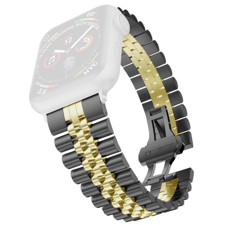 Largeur du bracelet de montre de rechange en acier inoxydable à cinq perles pour femmes: 20 mm pour la série Apple Watch, 7 45mm / 6 & SE & 5 & 4 44mm / 3 & 2 & 1 42mm, 7 41mm / 6 & SE & 5 & 4 40mm / 3 & 2 & 1 38mm