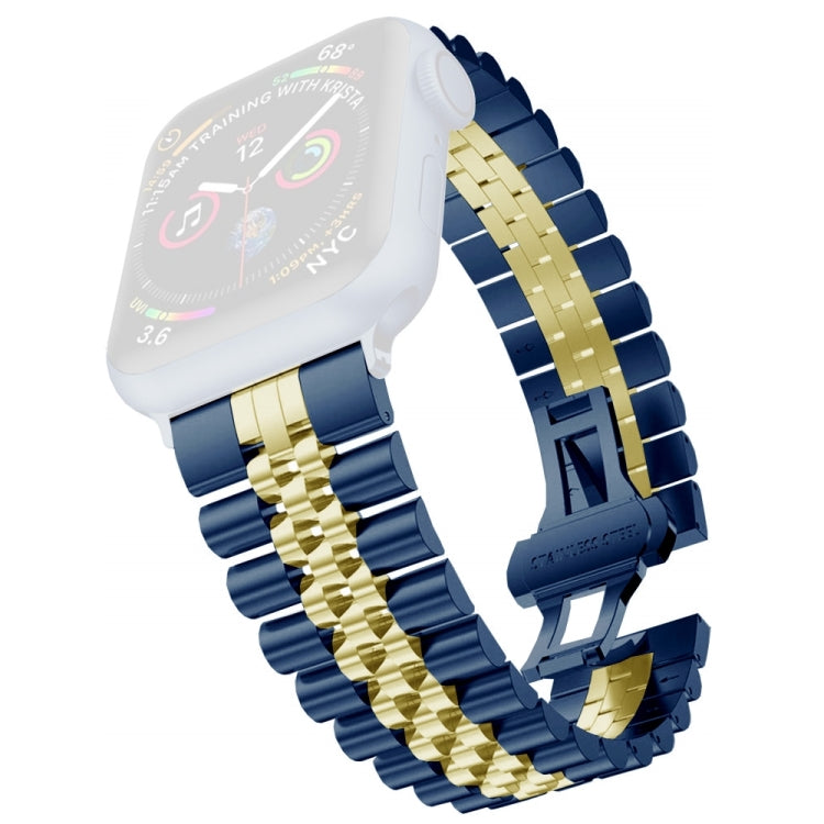 Largeur du bracelet de montre de rechange en acier inoxydable à cinq perles pour femmes: 20 mm pour la série Apple Watch, 7 45mm / 6 & SE & 5 & 4 44mm / 3 & 2 & 1 42mm, 7 41mm / 6 & SE & 5 & 4 40mm / 3 & 2 & 1 38mm