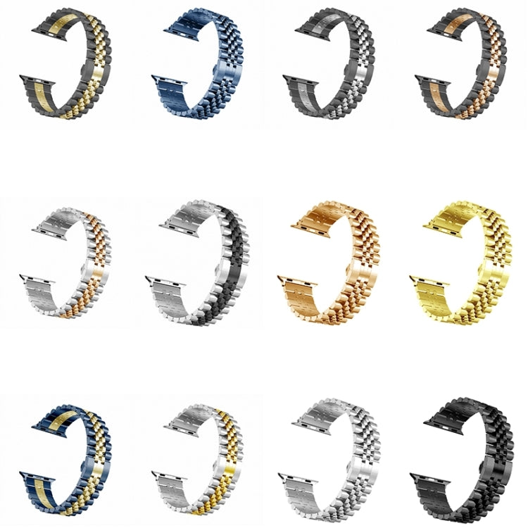 Largeur du bracelet de montre de rechange en acier inoxydable à cinq perles pour femmes: 20 mm pour la série Apple Watch, 7 45mm / 6 & SE & 5 & 4 44mm / 3 & 2 & 1 42mm, 7 41mm / 6 & SE & 5 & 4 40mm / 3 & 2 & 1 38mm