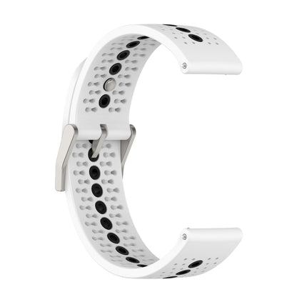 Bracelet de montre universel en silicone avec trou coloré, 22mm, 20mm, For Suunto 9 Peak