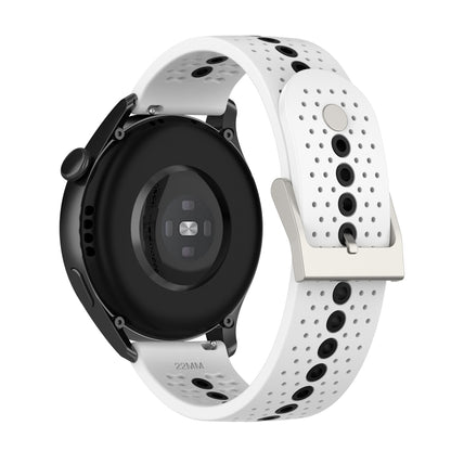 Bracelet de montre universel en silicone avec trou coloré, 22mm, 20mm, For Suunto 9 Peak
