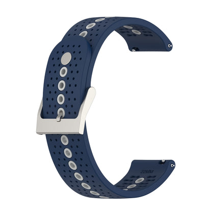 Bracelet de montre universel en silicone avec trou coloré, 22mm, 20mm, For Suunto 9 Peak