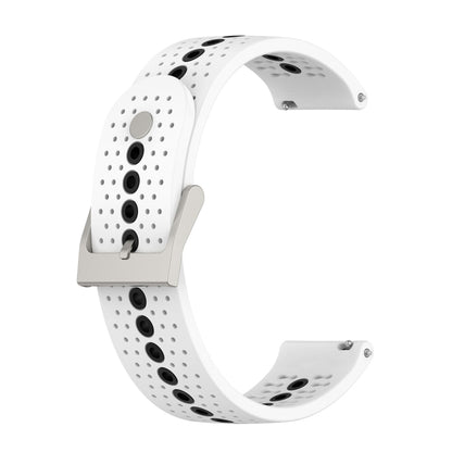 Bracelet de montre universel en silicone avec trou coloré, 22mm, 20mm, For Suunto 9 Peak