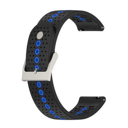 Bracelet de montre universel en silicone avec trou coloré, 22mm, 20mm, For Suunto 9 Peak