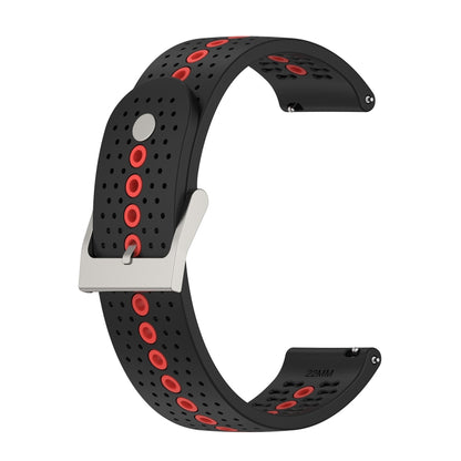 Bracelet de montre universel en silicone avec trou coloré, 22mm, 20mm, For Suunto 9 Peak