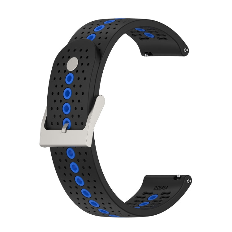 Bracelet de montre universel en silicone avec trou coloré, 22mm, 20mm, For Suunto 9 Peak