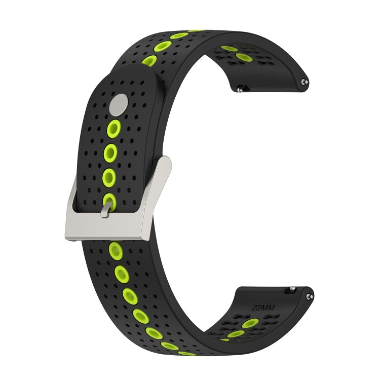 Bracelet de montre universel en silicone avec trou coloré, 22mm, 20mm, For Suunto 9 Peak