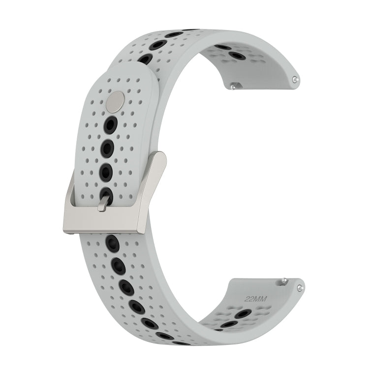 Bracelet de montre universel en silicone avec trou coloré, 22mm, 20mm, For Suunto 9 Peak