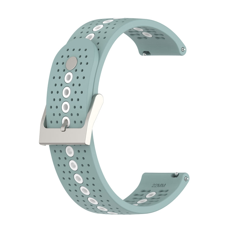 Bracelet de montre universel en silicone avec trou coloré, 22mm, 20mm, For Suunto 9 Peak