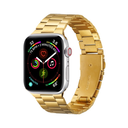 Bracelet de montre de remplacement en métal à trois perles ultra-mince pour la série Apple Watch, 7 41mm / 6 & SE & 5 & 4 40mm / 3 & 2 & 1 38mm, 7 45mm / 6 & SE & 5 & 4 44mm / 3 & 2 & 1 42mm