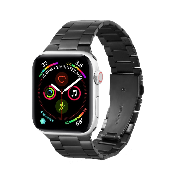 Bracelet de montre de remplacement en métal à trois perles ultra-mince pour la série Apple Watch, 7 41mm / 6 & SE & 5 & 4 40mm / 3 & 2 & 1 38mm, 7 45mm / 6 & SE & 5 & 4 44mm / 3 & 2 & 1 42mm