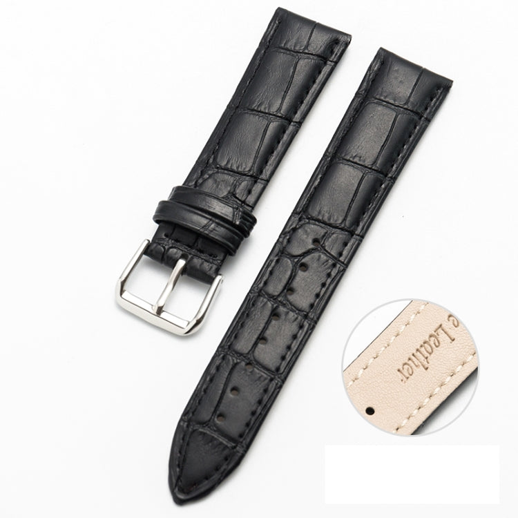 Bracelet de montre en cuir de vachette à deux couches avec texture commune en bambou, 10mm, 14mm, 16mm, 18mm, 20mm, 22mm, 24mm, 12mm