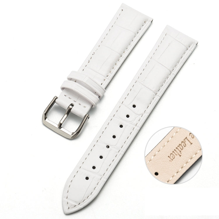 Bracelet de montre en cuir de vachette à deux couches avec texture commune en bambou, 10mm, 14mm, 16mm, 18mm, 20mm, 22mm, 24mm, 12mm