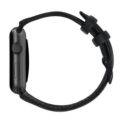 Bracelet de montre en cuir véritable ciré à l'huile, For Apple Watch Series 8&7 41mm / SE 2&6&SE&5&4 40mm / 3&2&1 38mm, For Apple Watch Series 7 41mm / 6 & SE & 5 & 4 40mm / 3 & 2 & 1 38mm                                                                ...
