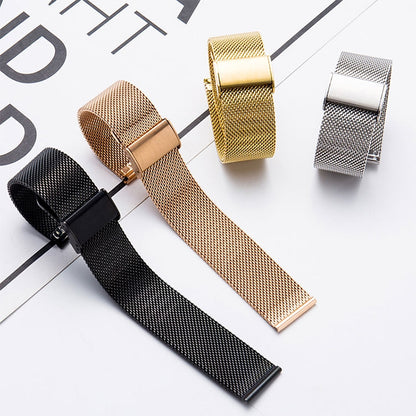 Bracelet de rechange en acier inoxydable 304 à boucle unique, 18mm, 20mm, 22mm