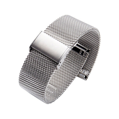 Bracelet de rechange en acier inoxydable 304 à boucle unique, 18mm, 20mm, 22mm