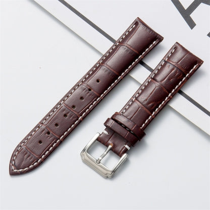 Bracelet de montre en cuir de veau, 14mm, 16mm, 18mm, 20mm, 22mm, 24mm