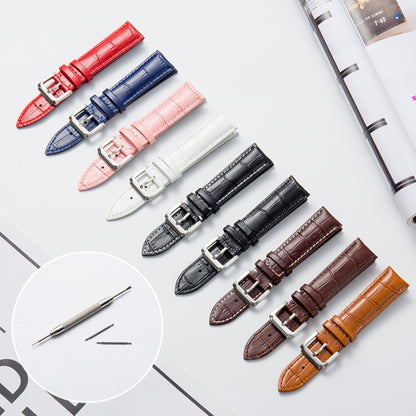 Bracelet de montre en cuir de veau, 14mm, 16mm, 18mm, 20mm, 22mm, 24mm