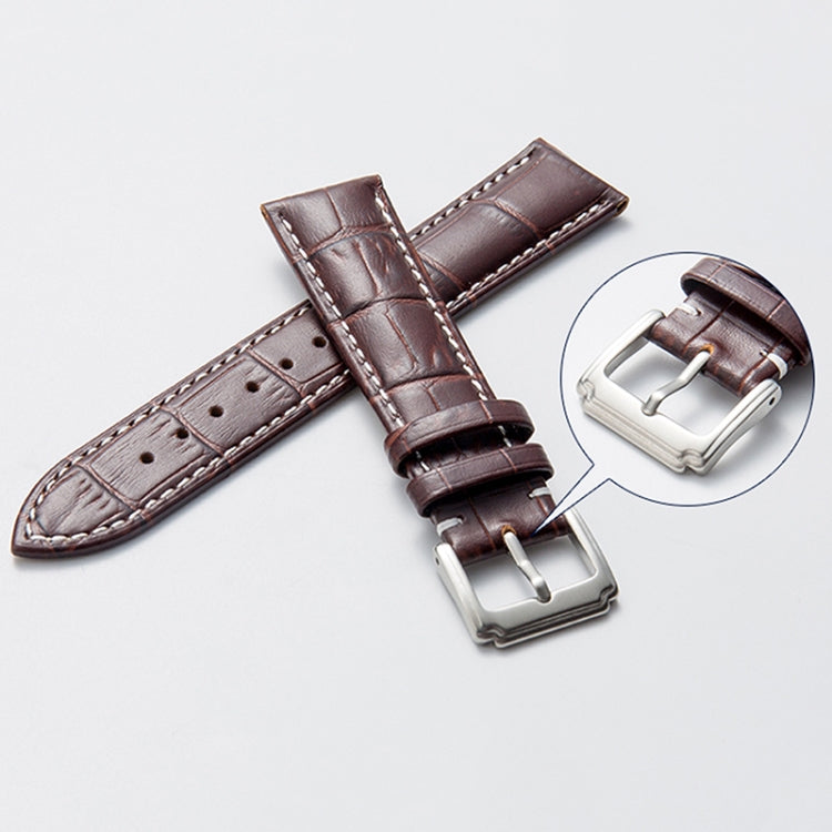 Bracelet de montre en cuir de veau, 14mm, 16mm, 18mm, 20mm, 22mm, 24mm