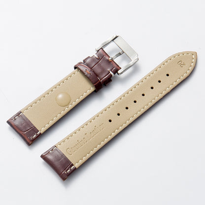 Bracelet de montre en cuir de veau, 14mm, 16mm, 18mm, 20mm, 22mm, 24mm