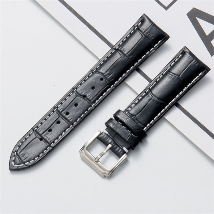 Bracelet de montre en cuir de veau, 14mm, 16mm, 18mm, 20mm, 22mm, 24mm