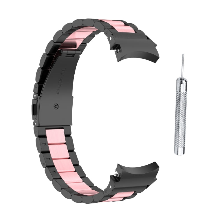Bracelet de montre en acier à trois souches, For Samsung Galaxy Watch4 / Watch4 Classic