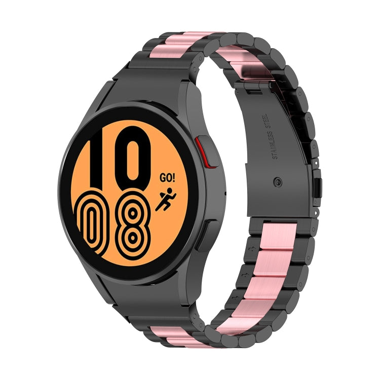 Bracelet de montre en acier à trois souches, For Samsung Galaxy Watch4 / Watch4 Classic
