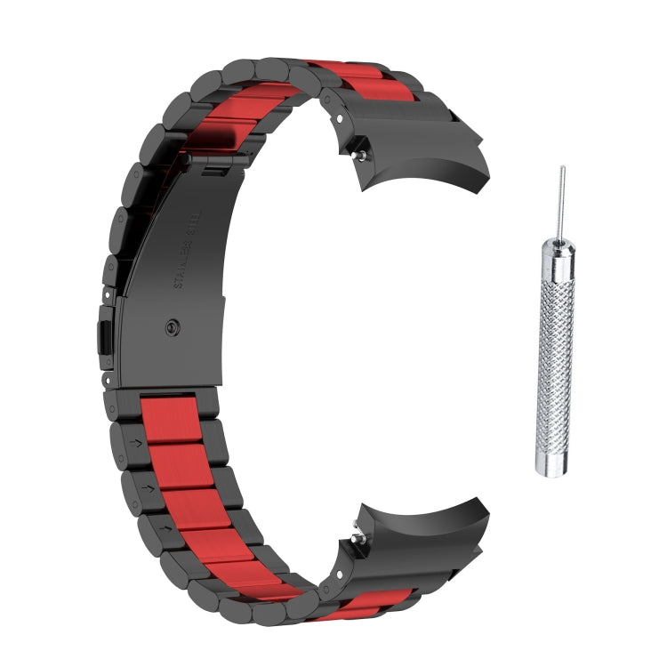Bracelet de montre en acier à trois souches, For Samsung Galaxy Watch4 / Watch4 Classic