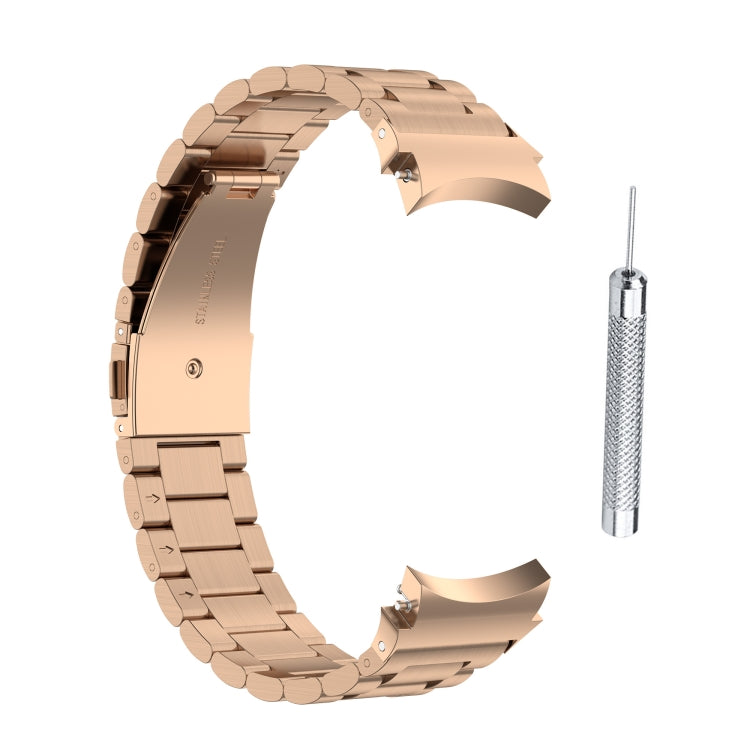 Bracelet de montre en acier à trois souches, For Samsung Galaxy Watch4 / Watch4 Classic